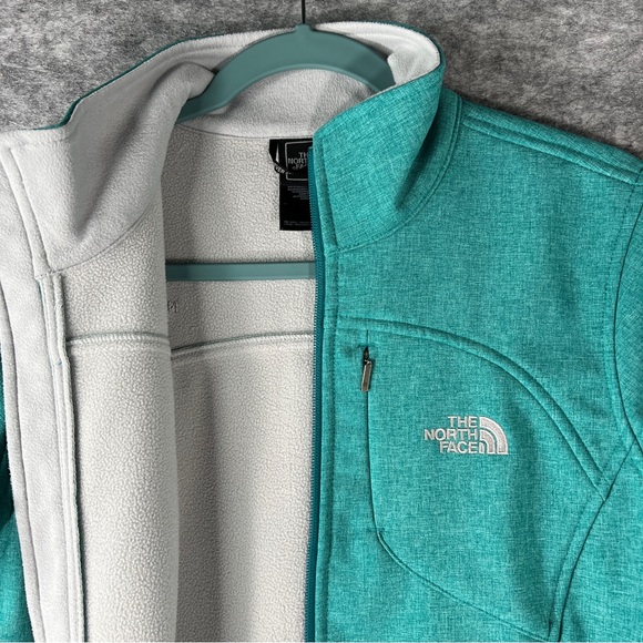 The North Face Apex Bionic Softshell Cold Weather Jacket Women’s M Teal 5 Pocket - Picture 10 of 14